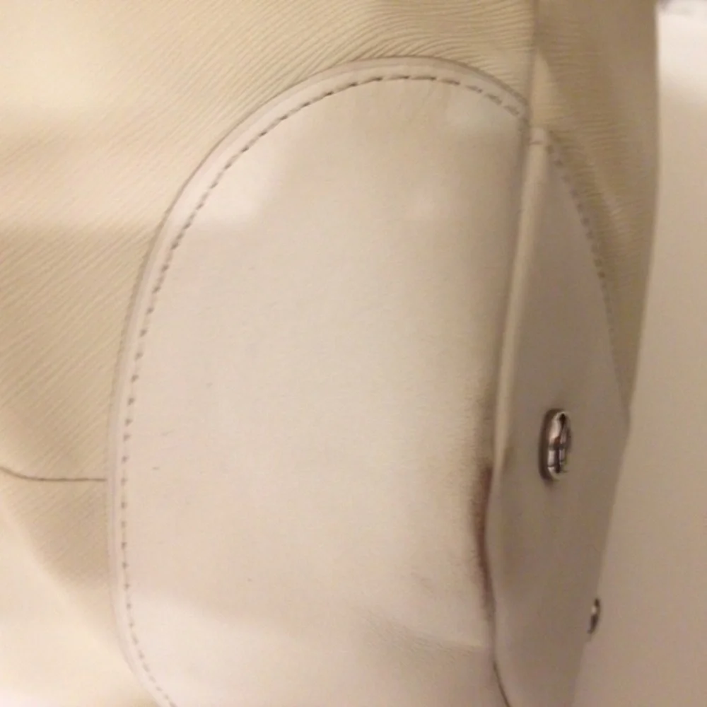 TUMI white/cream laptop business travel tote bag